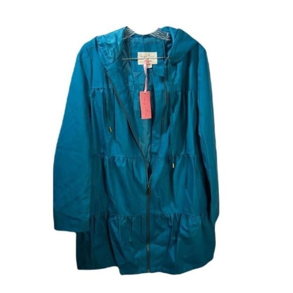 NEW Evy’s Tree The Cammy Raincoat in Teal XS